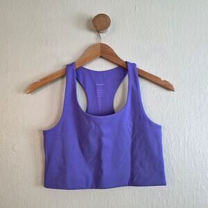 Girlfriend Collective Paloma Purple Racerback Sports Bra Compressive Crop Top M